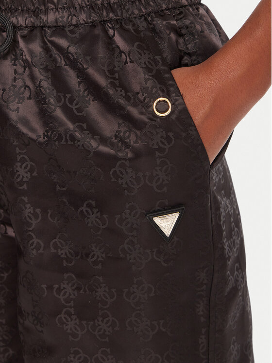 Guess Guess Jogginghose V5YB14 WHFU0 Schwarz Regular Fit