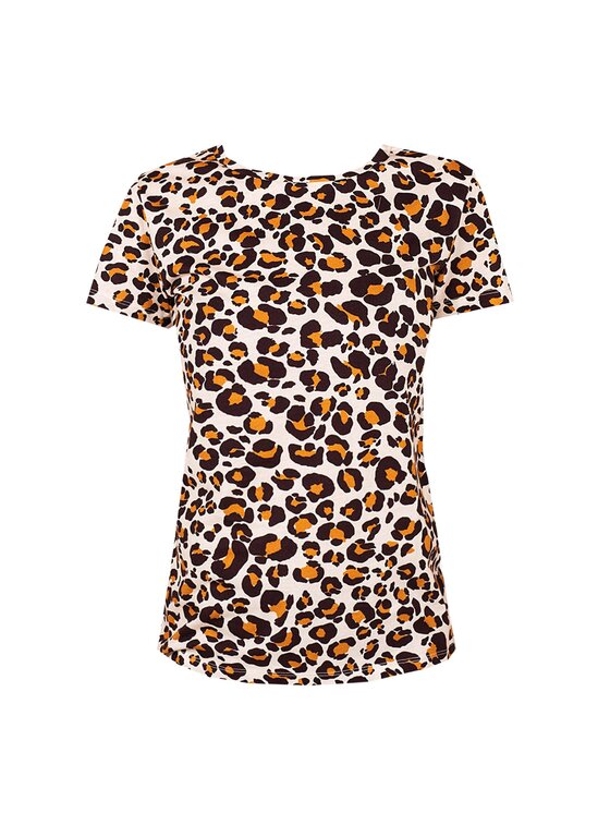Patrizia Pepe Patrizia Pepe T-Shirt DM1224 A8W3 Brązowy Regular Fit