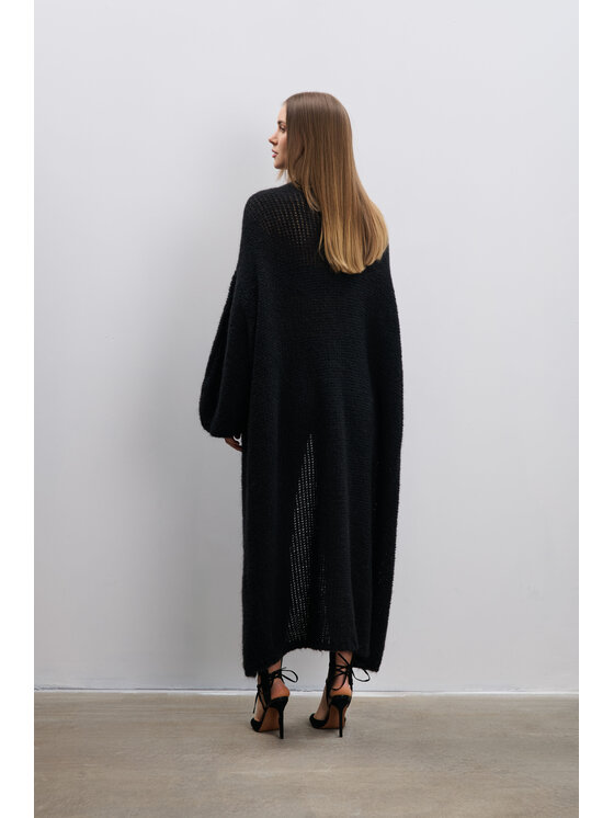 Fobya Fobya Kardigan F2111 Czarny Basic Fit