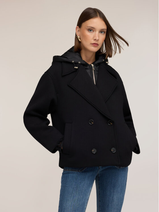 Motivi Motivi Giubbotto piumino R025W000197N033 Nero Over Fit
