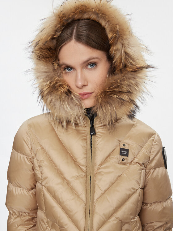 Blauer Blauer Пухено яке 23WBLDC03141 Кафяв Regular Fit