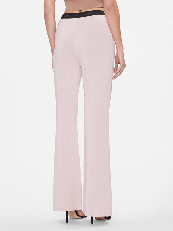 Liu Jo Sport Liu Jo Sport Pantaloni di tessuto TA4011 MS014 Rosa Bootcut Fit