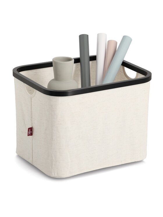 MIAhome MIAhome Kosz tekstylny składany 40x33x30 cm COMPLESSA Beżowy