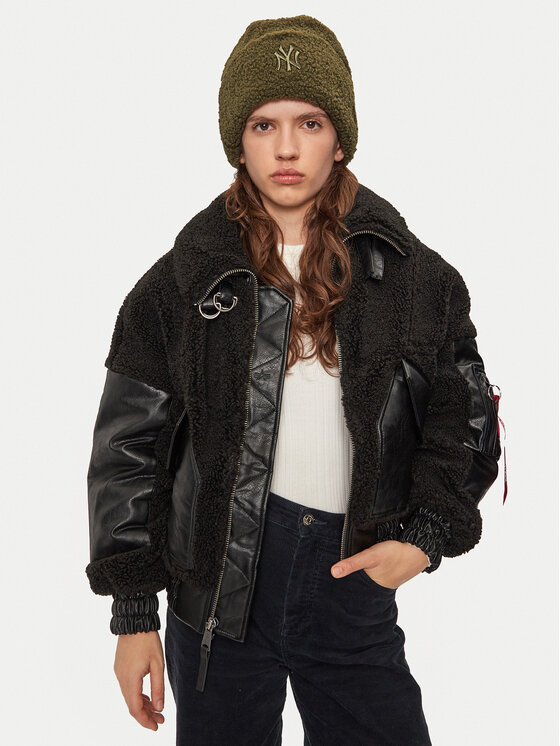 New Era New Era Kepurė Borg New York Yankees Cuff Knit Beanie 60580758 Žalia