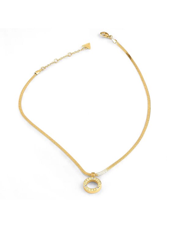 Guess Guess Naszyjnik JUBN03171JW-YG Złoty
