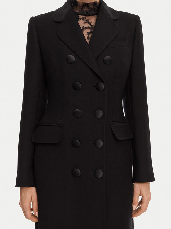 Dolce&Gabbana Dolce&Gabbana Wollmantel F0W1WT FU2TS Schwarz Regular Fit