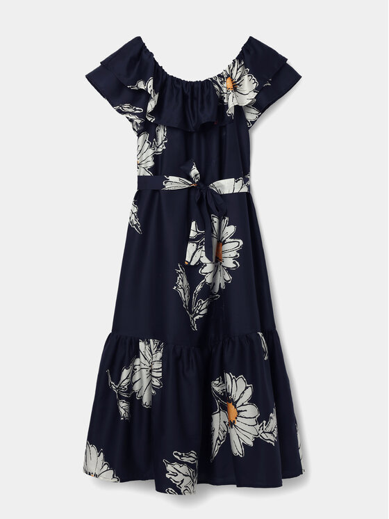 Desigual Desigual Vasaras kleita Georgeo 24SWVW02 Melns Regular Fit