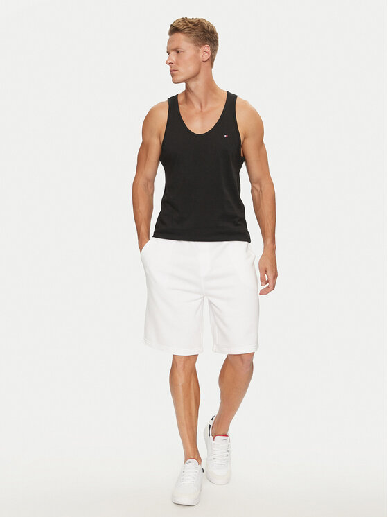 Tommy Hilfiger Tommy Hilfiger Σετ 3 tank tops UM0UM03387 Μαύρο Regular Fit
