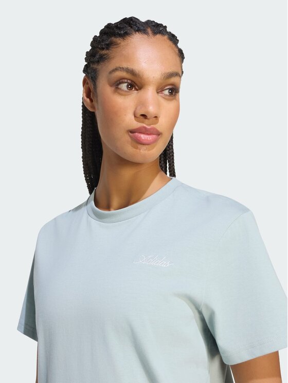 adidas adidas T-Shirt 167684 Zielony Loose Fit