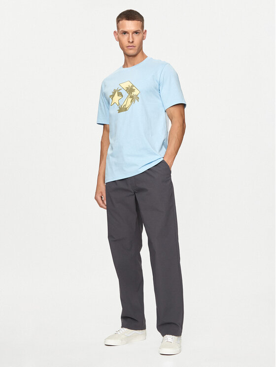 Converse Converse Marškinėliai M Festival Star Chev Tee 10026417-A03 Mėlyna Regular Fit