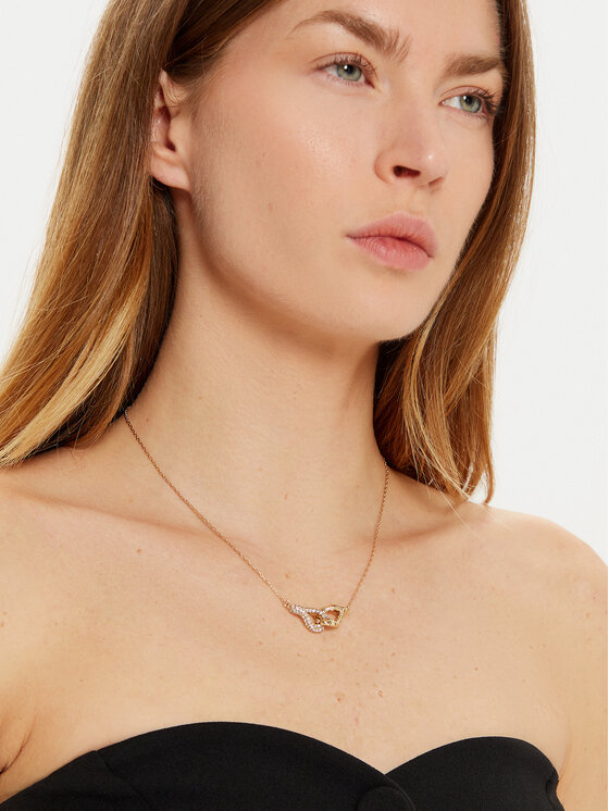 Tory Burch Tory Burch Kaklo papuošalas Interlocking Wishbone Pendant 161070 Auksinė