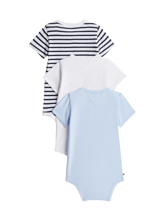 Tommy Hilfiger Tommy Hilfiger Komplet body dziecięcych KN0KN02373 Błękitny