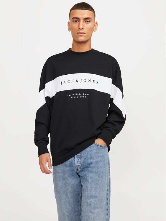 Jack&Jones Bluză Etimo 12249979 Negru Loose Fit