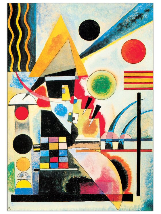 Artopweb Artopweb Dekoracja ścienna Ondeggiamento, 1925 Kolorowy
