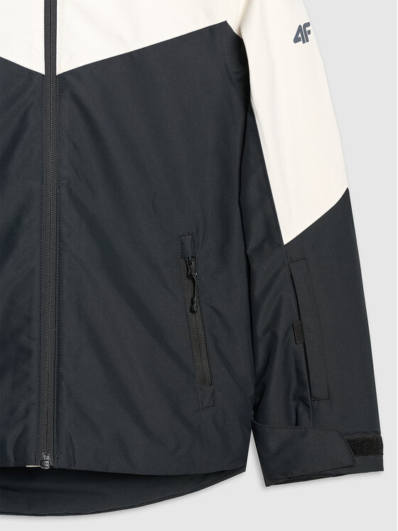 4F 4F Kurtka narciarska BASIC SKI Czarny Regular Fit