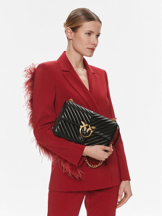 PINKO PINKO Τσάντα Love One Classic Dc. PE 23 PLTT 100941 A0GK Μαύρο