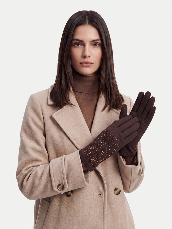 Nine West Ръкавици CEO-NW-W6-001-AW26K Кафяв