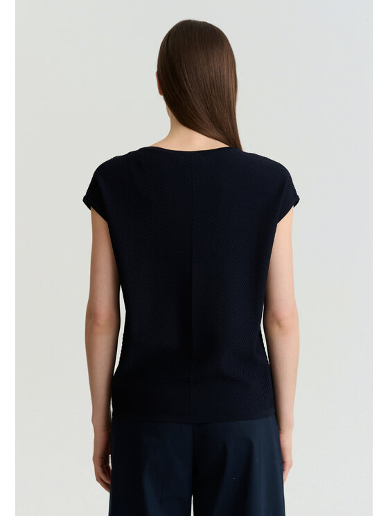 TATUUM TATUUM Blúzka TARS Tmavomodrá Classic Fit