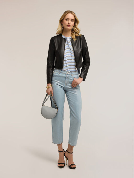 Motivi Motivi Giacca in similpelle R323Q001134N033 Nero Regular Fit