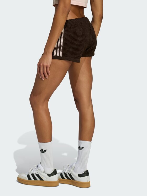 adidas adidas Szorty materiałowe 158977 Brązowy Regular Fit