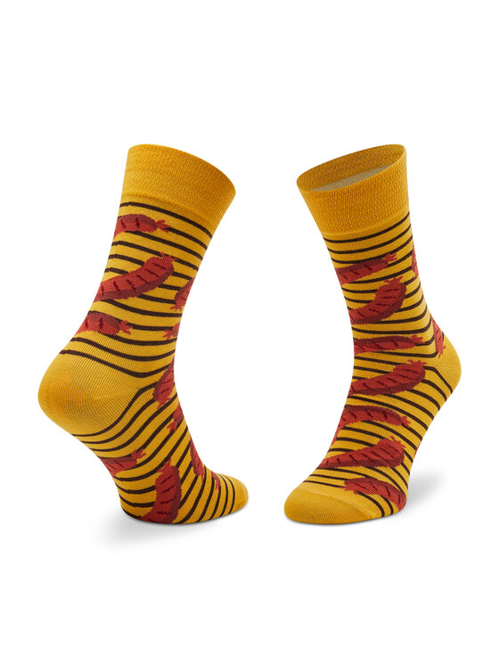 Zooksy Zooksy Zestaw 2 par wysokich skarpet unisex Mixtury Grillowe Brązowy