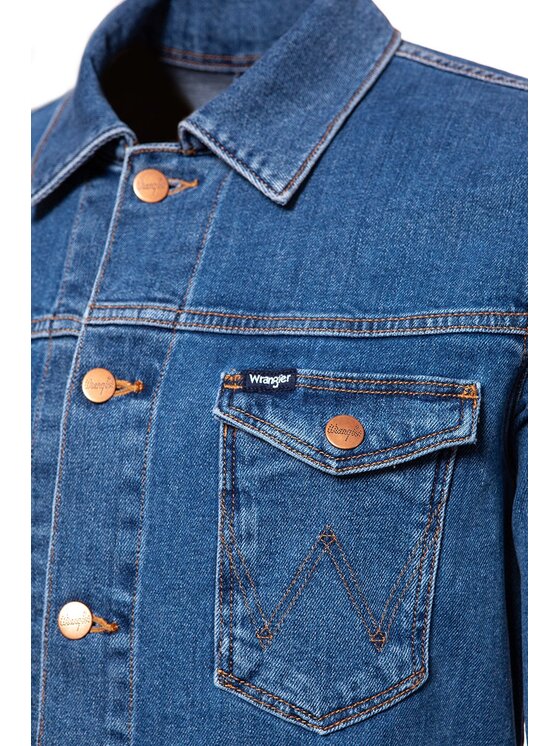 Wrangler Wrangler Giacca di jeans REGULAR JACKET Blu Regular Fit