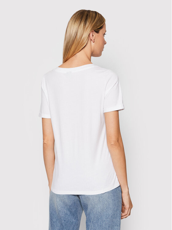 Pieces Pieces T-särk Ria 17120455 Valge Regular Fit