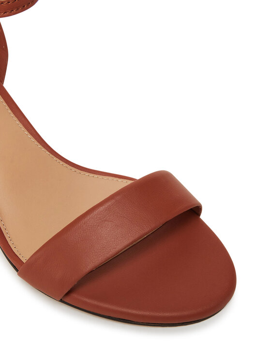 Tommy Hilfiger Tommy Hilfiger Espadrile Leather Ankle Strap Espad Sandal FW0FW08533 Rjava