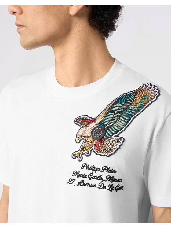PHILIPP PLEIN PHILIPP PLEIN T-Shirt 29170 Bílá Regular Fit
