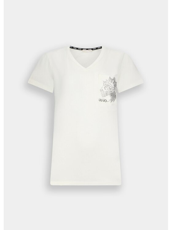 Liu Jo Liu Jo T-shirt TF5295JS923M9890 Bianco Regular Fit