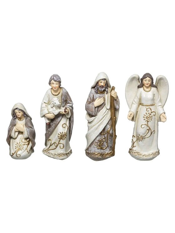 MIAhome MIAhome Figurka szopka NATALE 11 elementów, 25x18 cm Brązowy