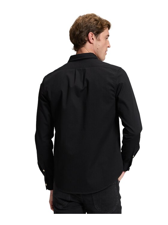 Lee Lee Koszula 112386386 Czarny Regular Fit