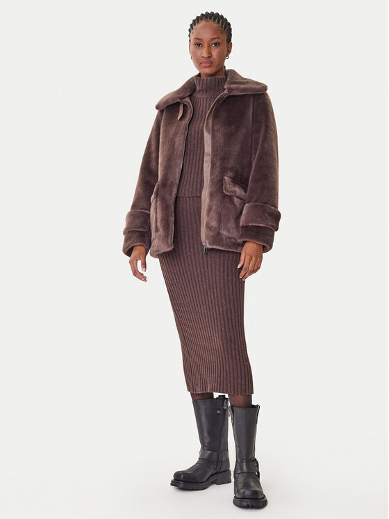 Bomboogie Bomboogie Преходно палто GW9190TFSB5 Кафяв Regular Fit