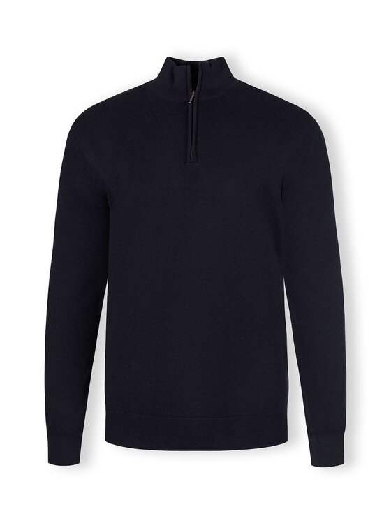 minoti minoti Sweter 27MKNIT5 Granatowy Regular Fit