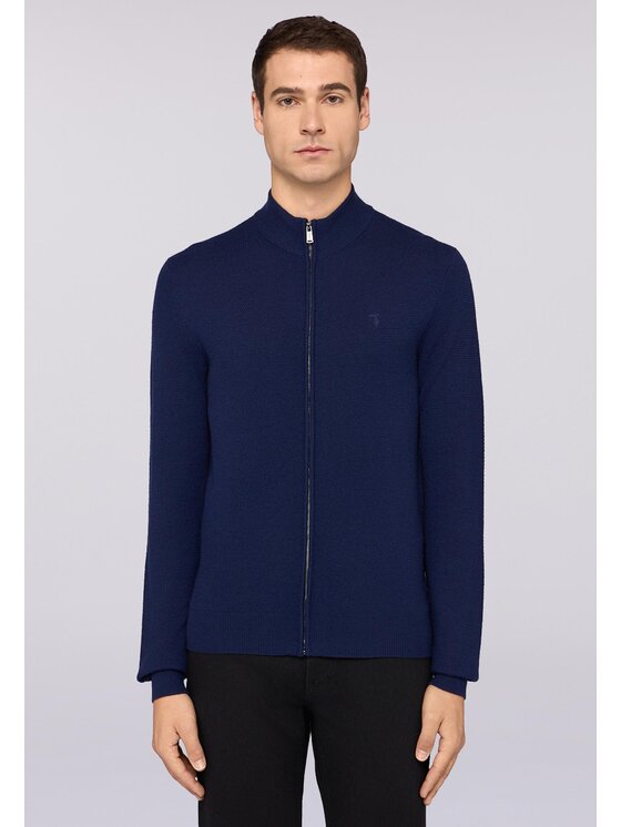 Trussardi Męski Kardigan, rozmiar L, Błękitny, M0238000025N034