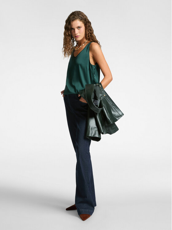 Elena Mirò Elena Mirò Top D105P000024N035 Verde Regular Fit