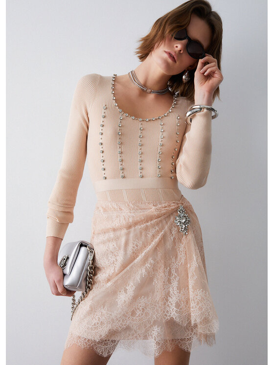 Liu Jo Liu Jo Minigonna PA6056J4961X0753 Bianco Regular Fit