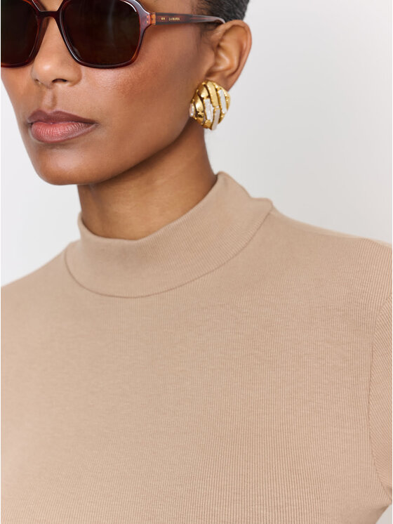 La Mania La Mania Vestito da giorno FALLON 2 Beige Classic Fit