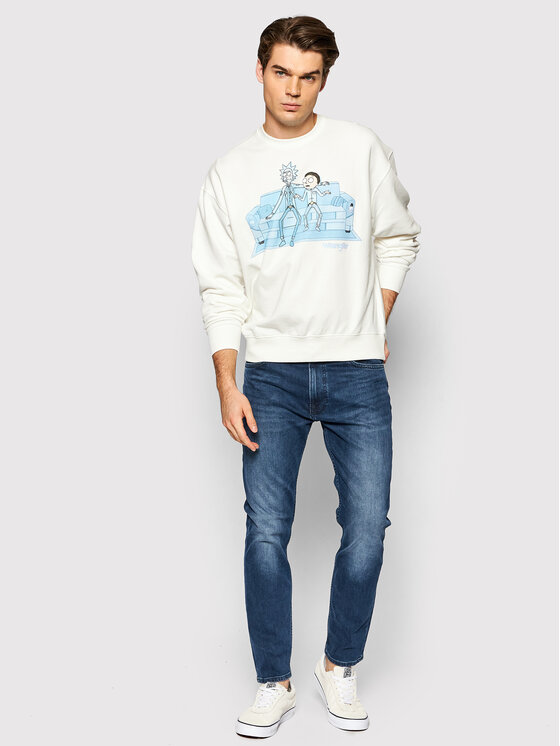 Wrangler Wrangler Felpa RICK AND MORTY W6R1HN737 112144803 Bianco Regular Fit