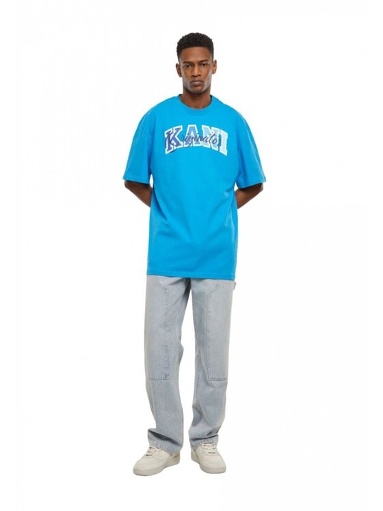 Karl Kani Karl Kani T-Shirt SERIF ORIGINATOR TEE Modrá Regular Fit
