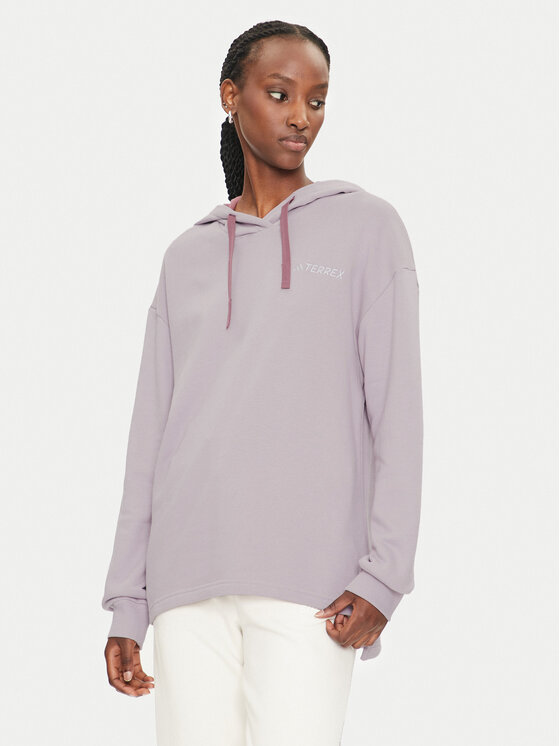 adidas Mikina Terrex Logo IN4712 Ružová Regular Fit