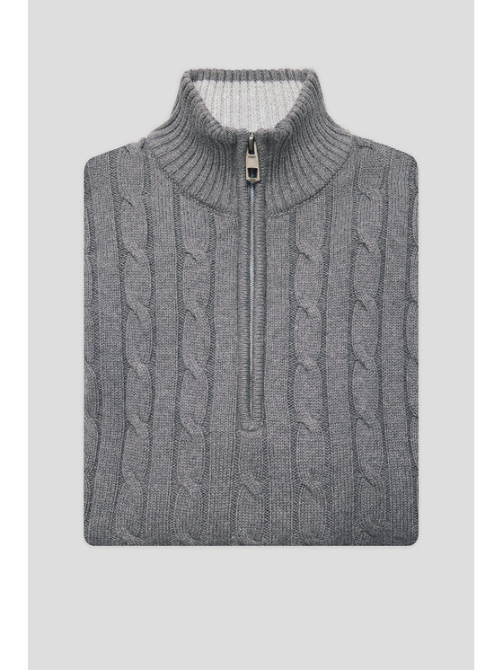 Lancerto Lancerto Sweter Vetle SW073224000090 Szary Regular Fit