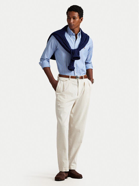 Polo Ralph Lauren Polo Ralph Lauren Košulja 710886462004 Plava Custom Fit