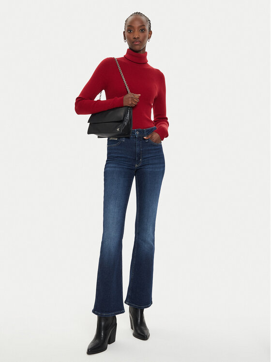 Calvin Klein Jeans Calvin Klein Jeans Rollkragenpullover J20J224225 Rot Regular Fit