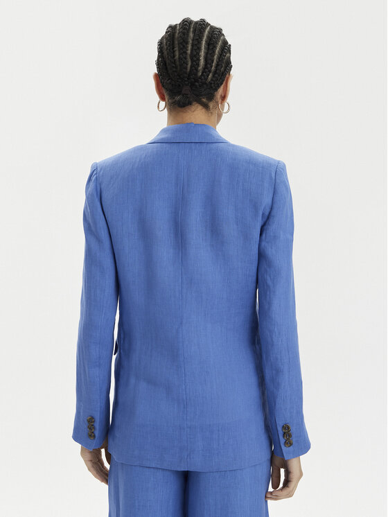 Marella Marella Marynarka Afro 2413041094 Niebieski Regular Fit