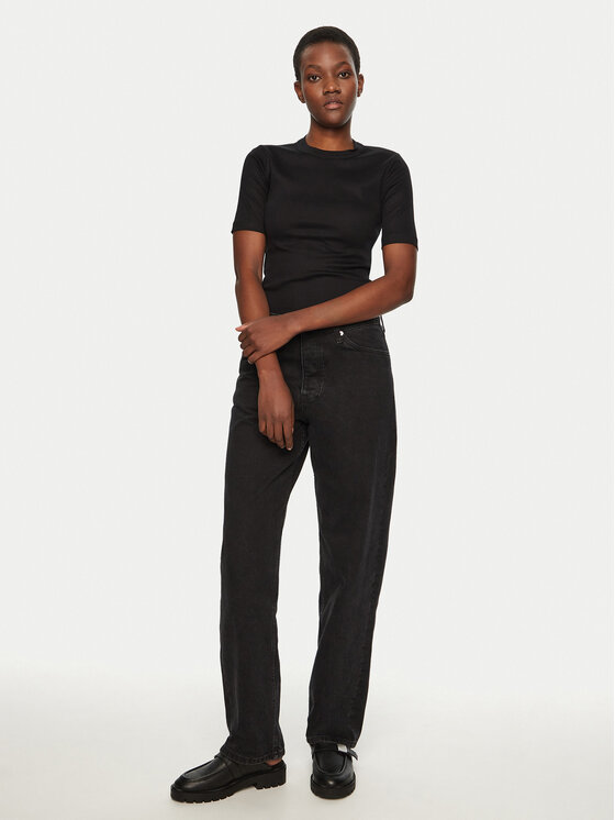 IVY OAK IVY OAK T-shirt Kristin IO1100X2351 Crna Slim Fit