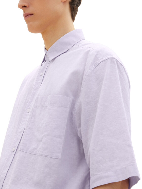 Tom Tailor Denim Tom Tailor Denim Camicia 1034920 Viola Regular Fit