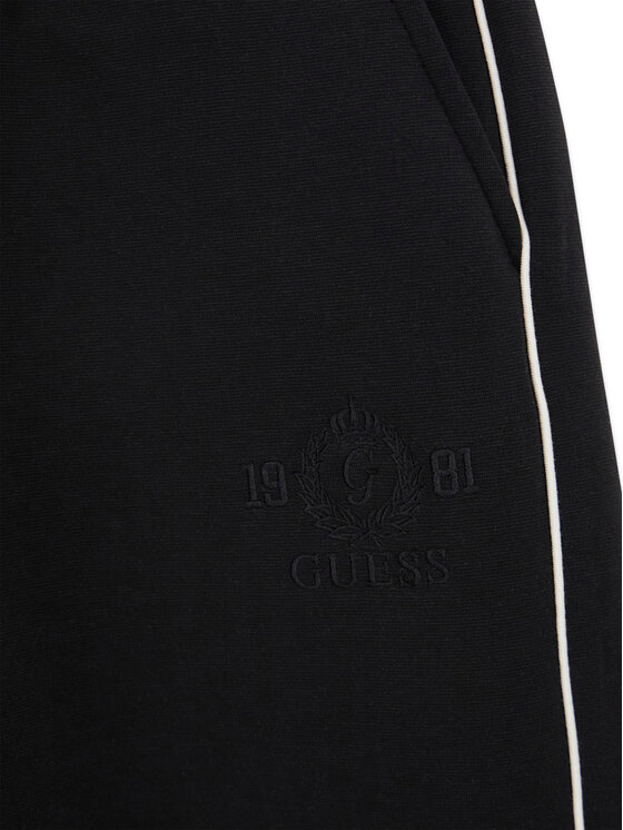 Guess Guess Donji dio trenerke L6BB10 K7250 Crna Regular Fit