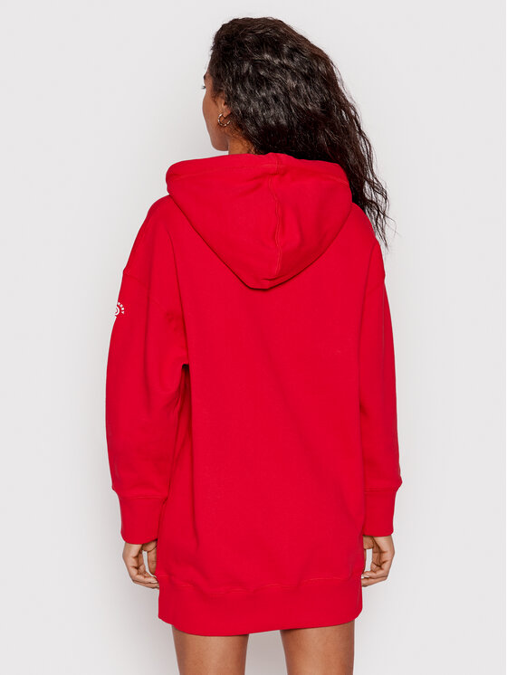 Robe superdry rouge cheap