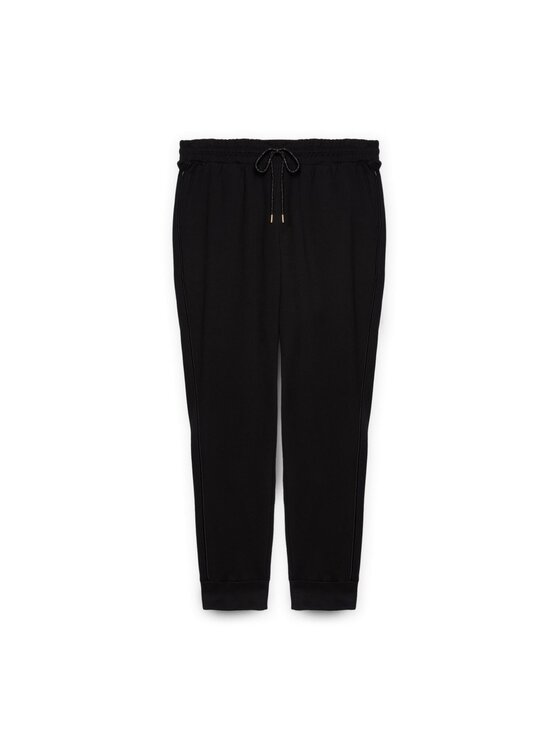 Fiorella Rubino Fiorella Rubino Spodnie materiałowe P800L002074N033 Czarny Regular Fit